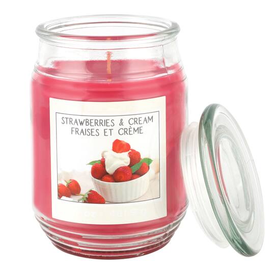 Strawberries & Cream Scented Jar Candle by Ashland®
